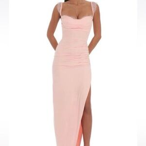 Chic Asymmetrical Pink Dress